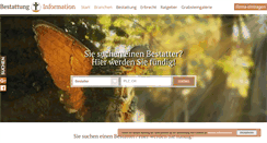 Desktop Screenshot of bestattung-information.de