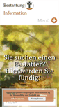 Mobile Screenshot of bestattung-information.de