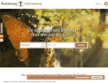 Tablet Screenshot of bestattung-information.de